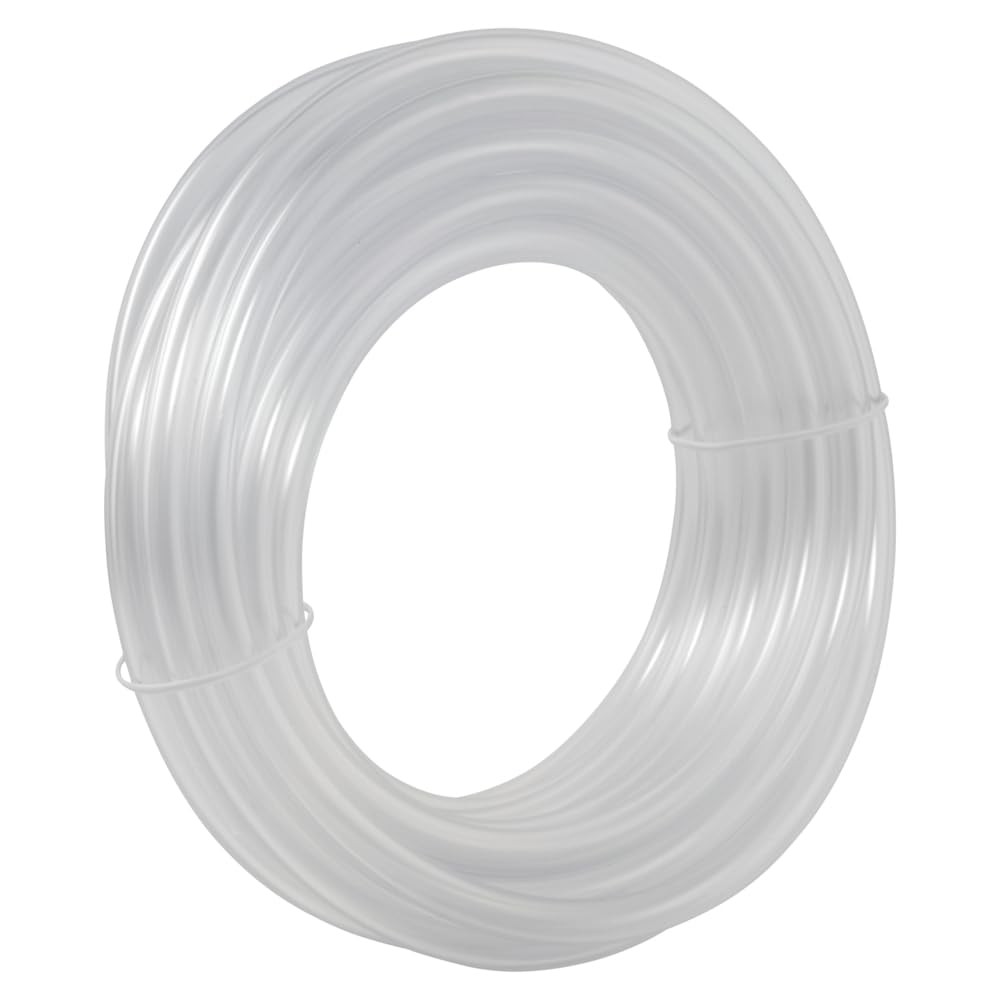 3/16 Inch ID (5/16 Inch OD) PVC Clear Vinyl Tubing, 20 Foot Length, 98562
