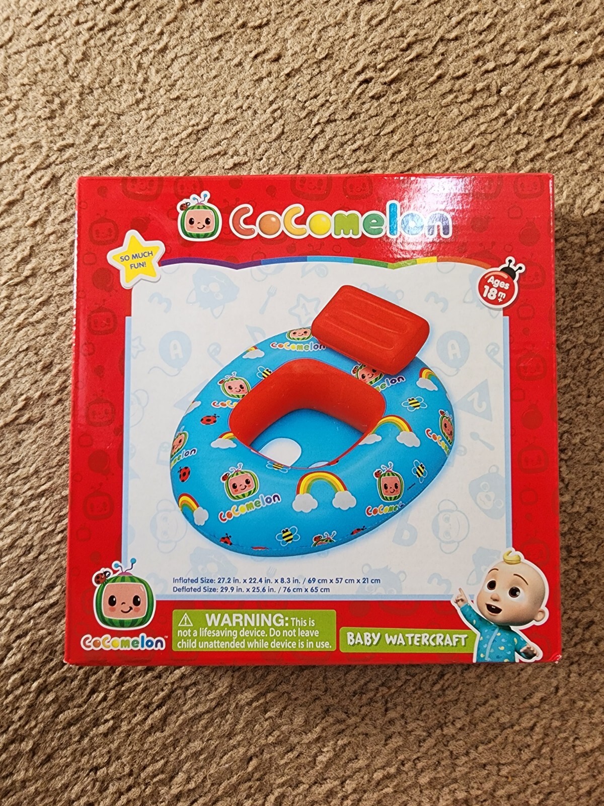 Cocomelon JJ Inflated Baby Watercraft