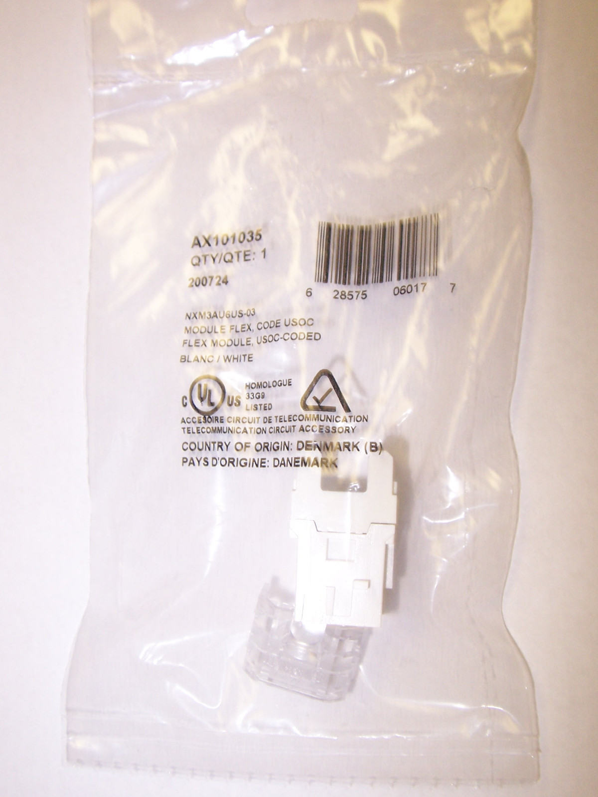 NEW BELDEN AX101035 MODULE FLEX WHITE #1428