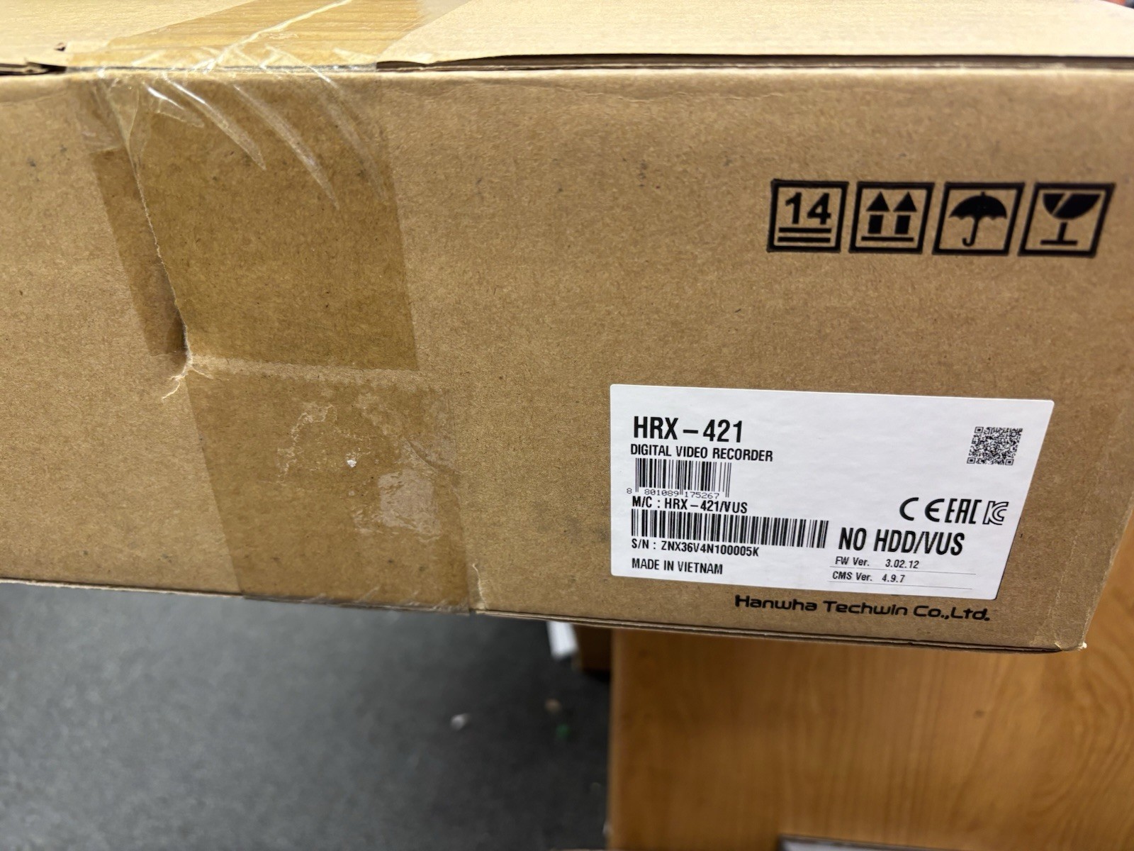 NEW Hanwha Wisenet HRX-421 6 Channel AHD, TVI, CVI, CVBS, IP Recorder - NO HDD