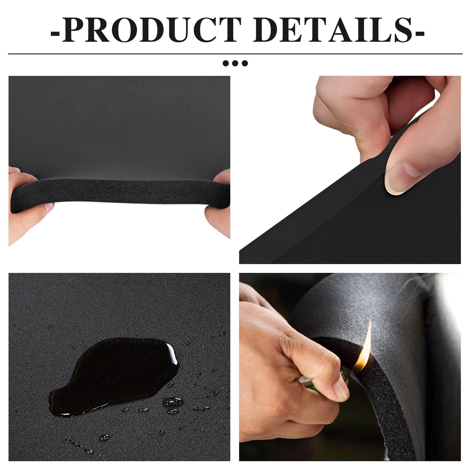 Adhesive Foam Padding Roll Closed Cell Sponge Neoprene Insulation Board Foam ...