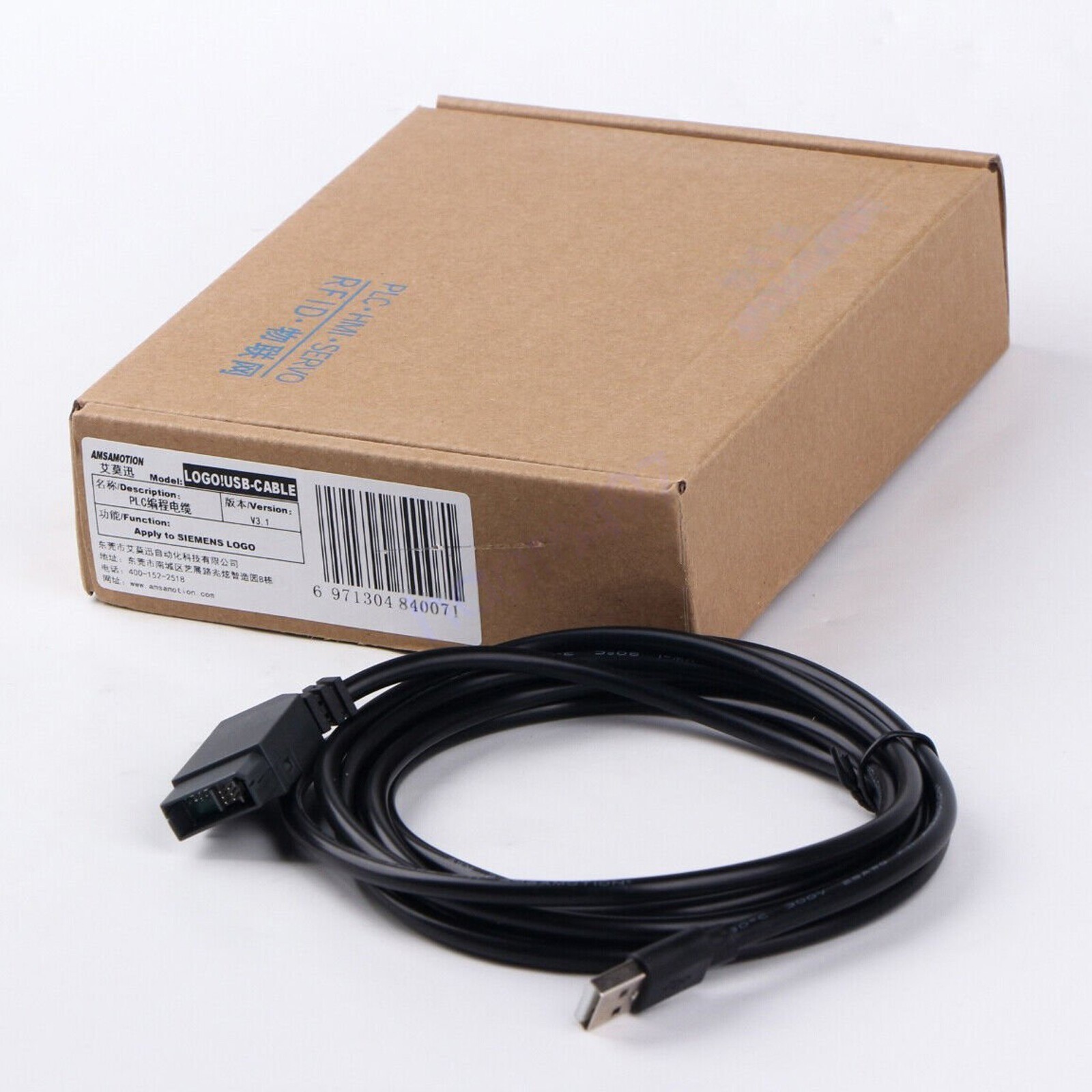 LOGO!USB-CABLE 1PCS Programming Cable For SIEMENS PLC 6ED1057-1AA01-0BA0