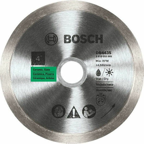 BOSCH Diamond Saw Blade 4'', 4-1/2", 5'' and 7'' New No Packaging Blade Only