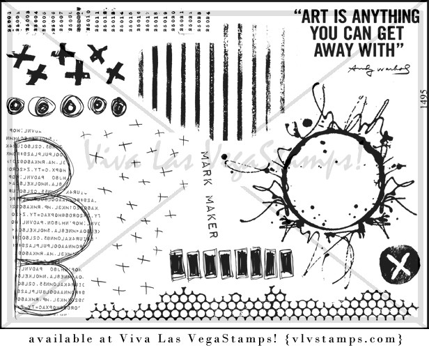 Unmounted Rubber Stamp Plate, Unmounted/Uncut Pink Rubber Stamps
