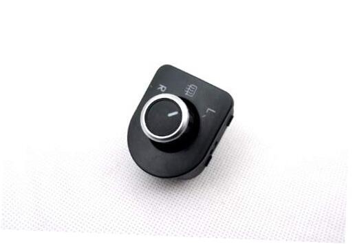 Matt Chrome Rear View Side Mirror Switch Knob (Heat Mirror Support) for Golf