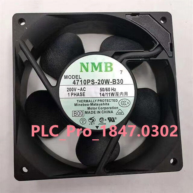 1PCS NEW NMB 4710PS-20W-B30 200V 14/11W 120*120*25mm 2700 rpm 2pins Cooling Fan