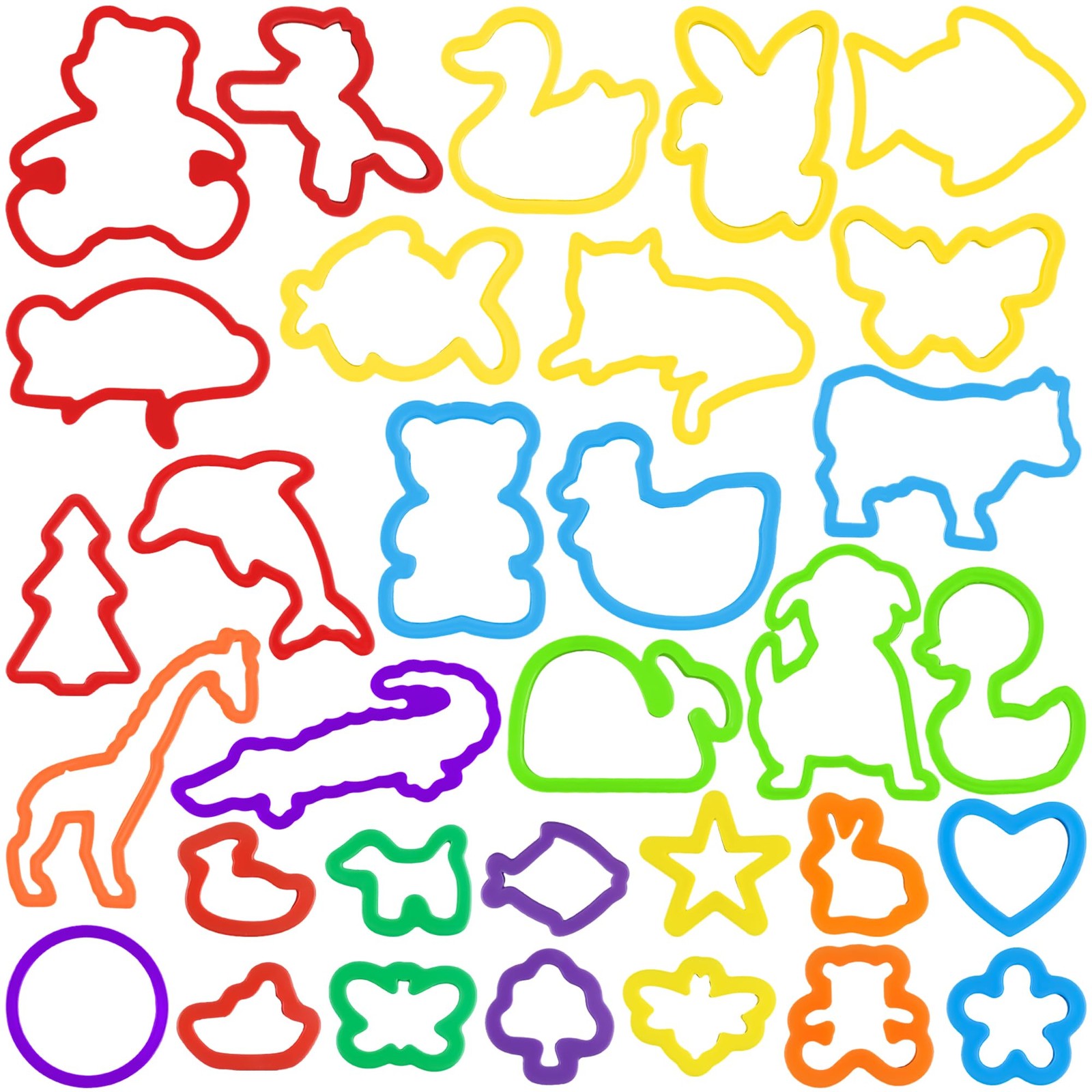 Dough Play Tools Set for Kids, 32 PCS Dough Accessories with Animal Molds and...
