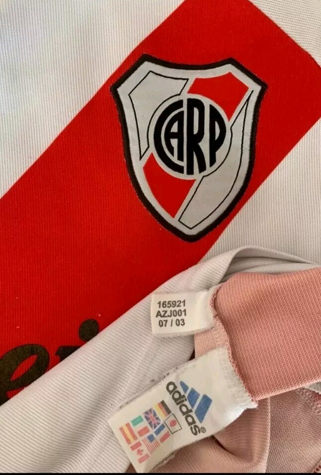 RIVER PLATE ARGENTINA AWAY FOOTBALL SHIRT SIZE M ARIEL ORTEGA RARE MEDIUM