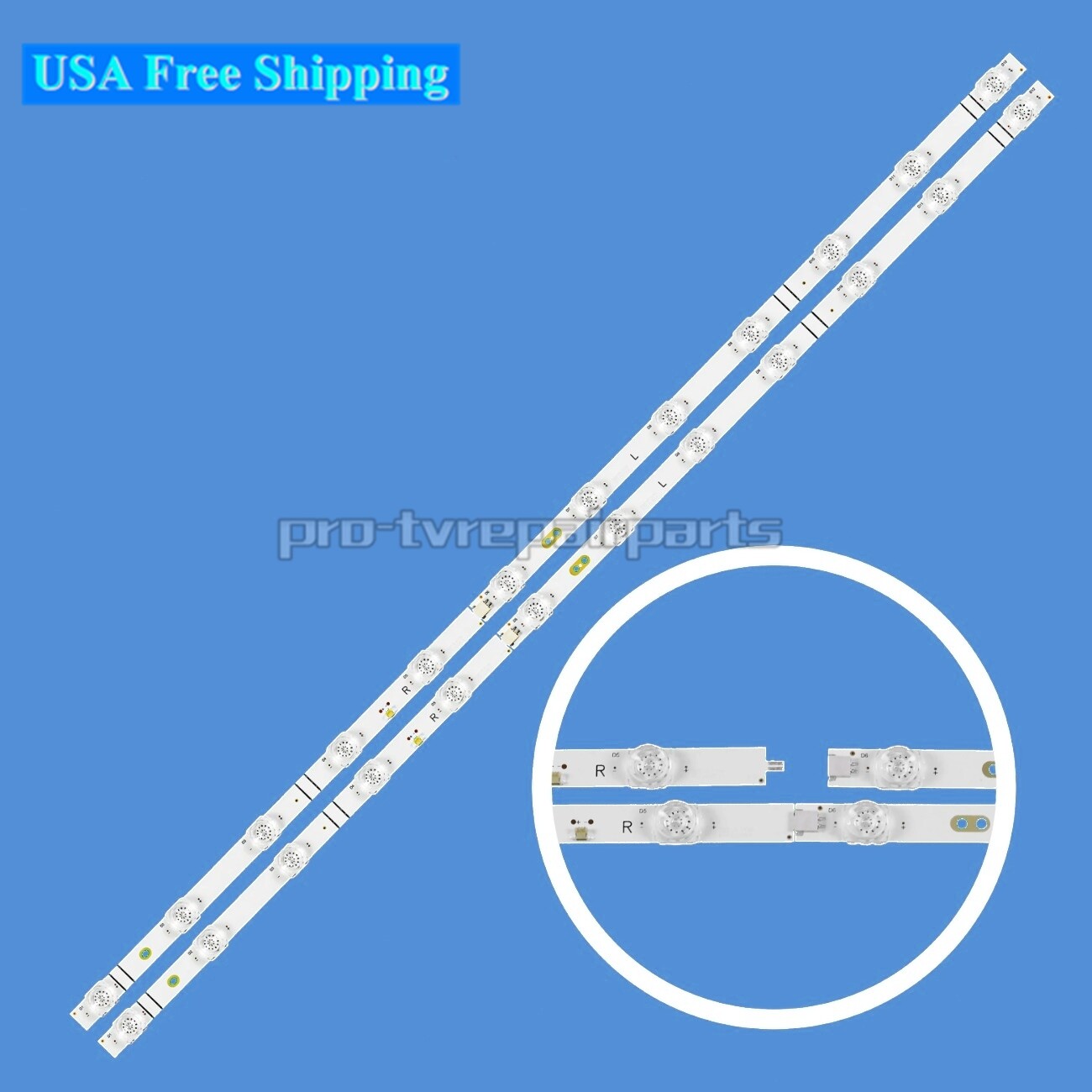 LED Backlight strips For Hisense 43H4030 43H5500G 43H5510G 43H5580G 43H4G 43H4D