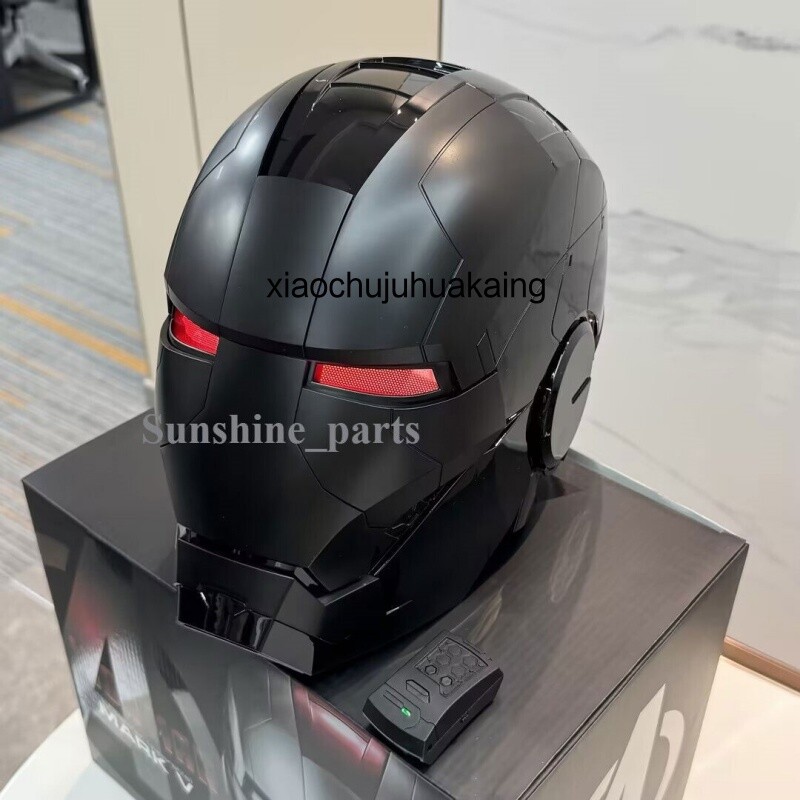 Autoking Iron Man Full ﻿Matte Black MK5 Helmet Electronic Voice Activated Mask