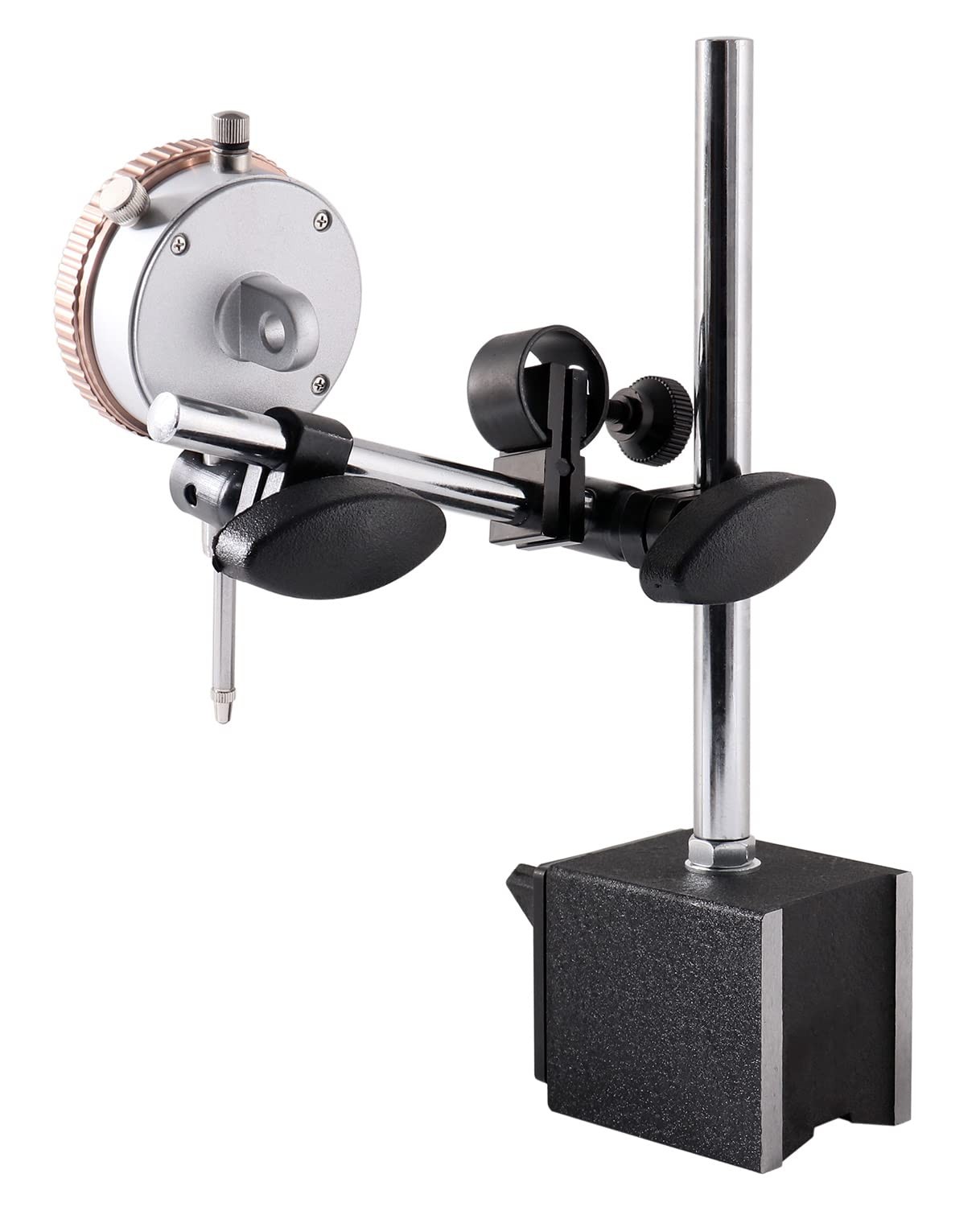 Accusize 110 lb Pull, Fine Adjustment, 0-1" Indicator, Satin chrome finish