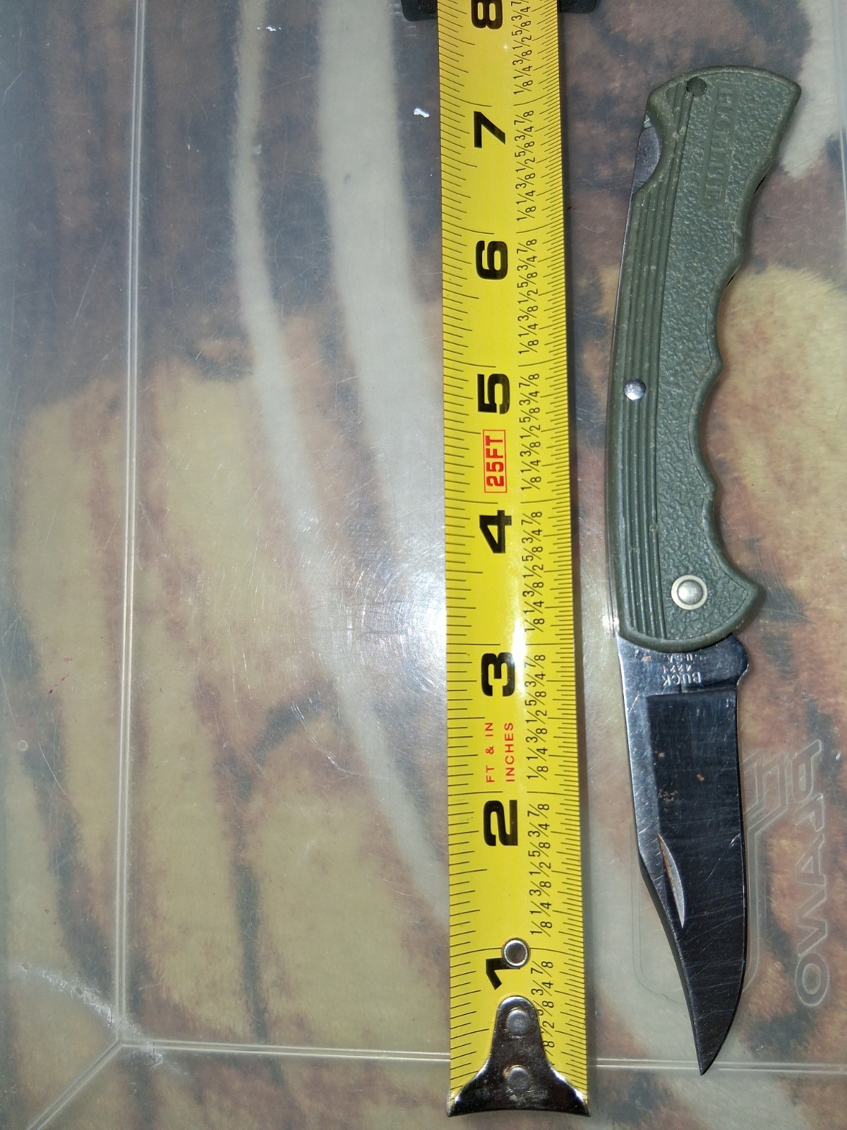 Buck-Bucklite 422 x Lockback Folding Pocket Knife-USA-Gray-Great Cond.-Free Ship