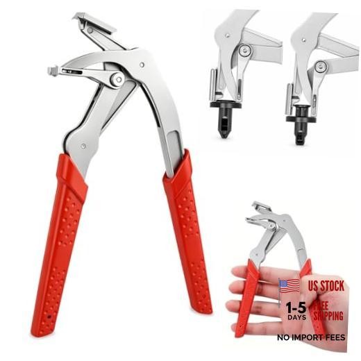 Car Clip Pliers & Panel Clip Removal Pliers, Spring-Loaded Fastener Rivet 1 Pcs
