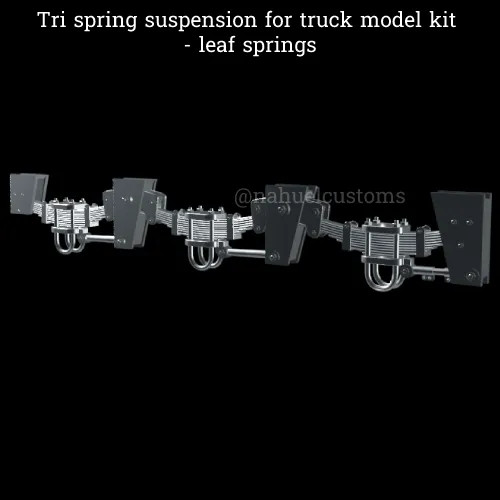 1/16th  resin 3d printed tri spring leaf suspension by Nahuel Customs