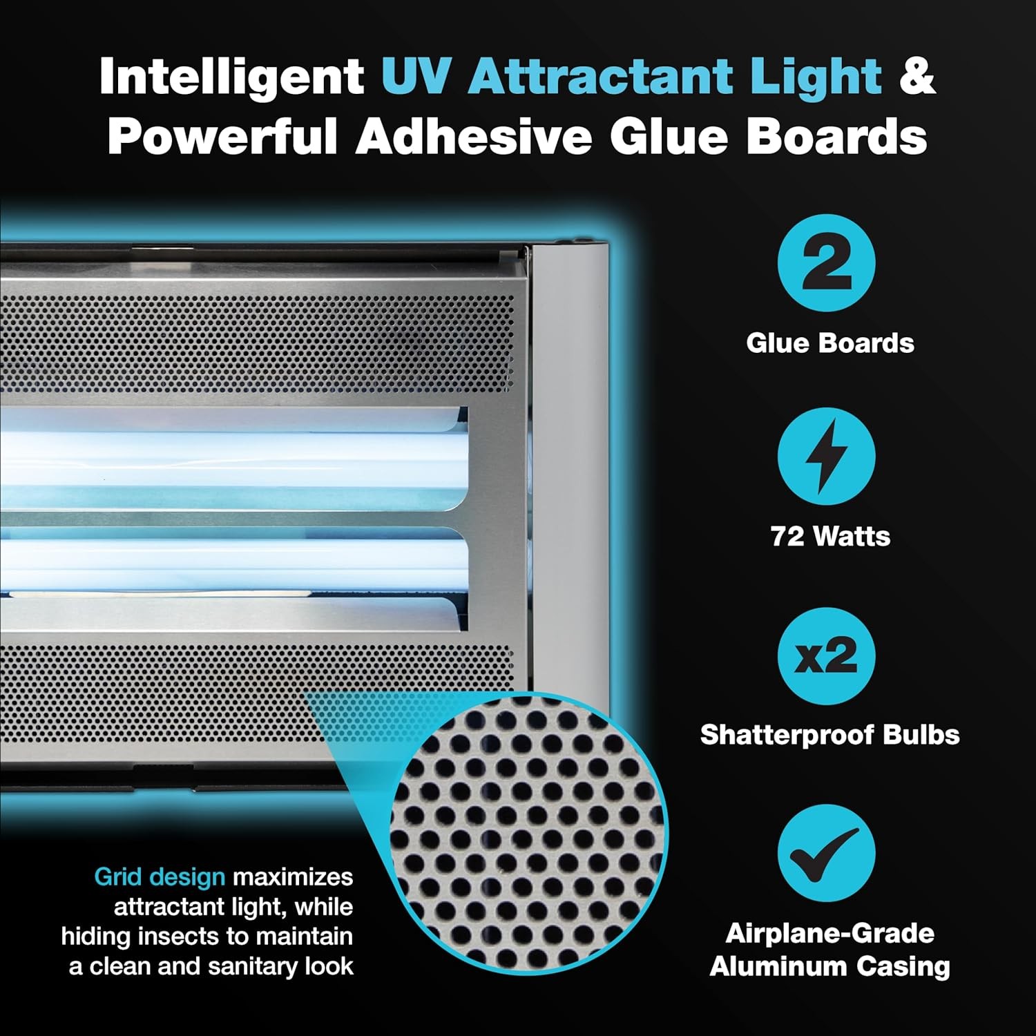 Catchmaster Vector Plasma Screened UV Fly Light Trap Wall-Mount Insect Killer