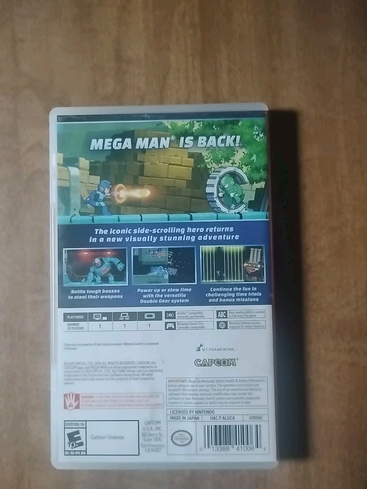 MEGAMAN 11 NINTENDO SWITCH CASE ONLY