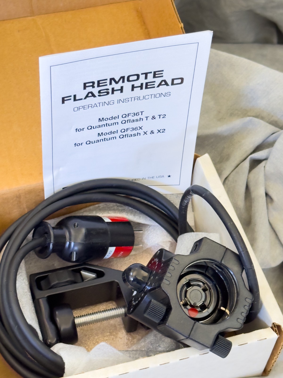 Quantum Instruments QF36X2 Remote Head with 8' Cable - NIB