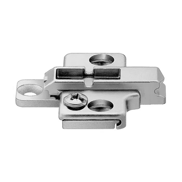 Blum CLIP Wing Mounting Plate B175-719 | 9mm | Die-Cast | #6 x 5/8" Wood Screws