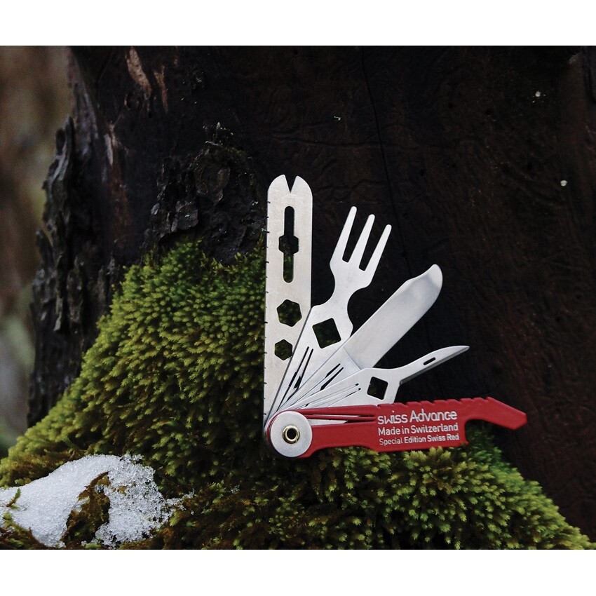Swiss Advance CRONO N5 Pocket Knife Red Tools and Utensils Dirt-Resistant Casing
