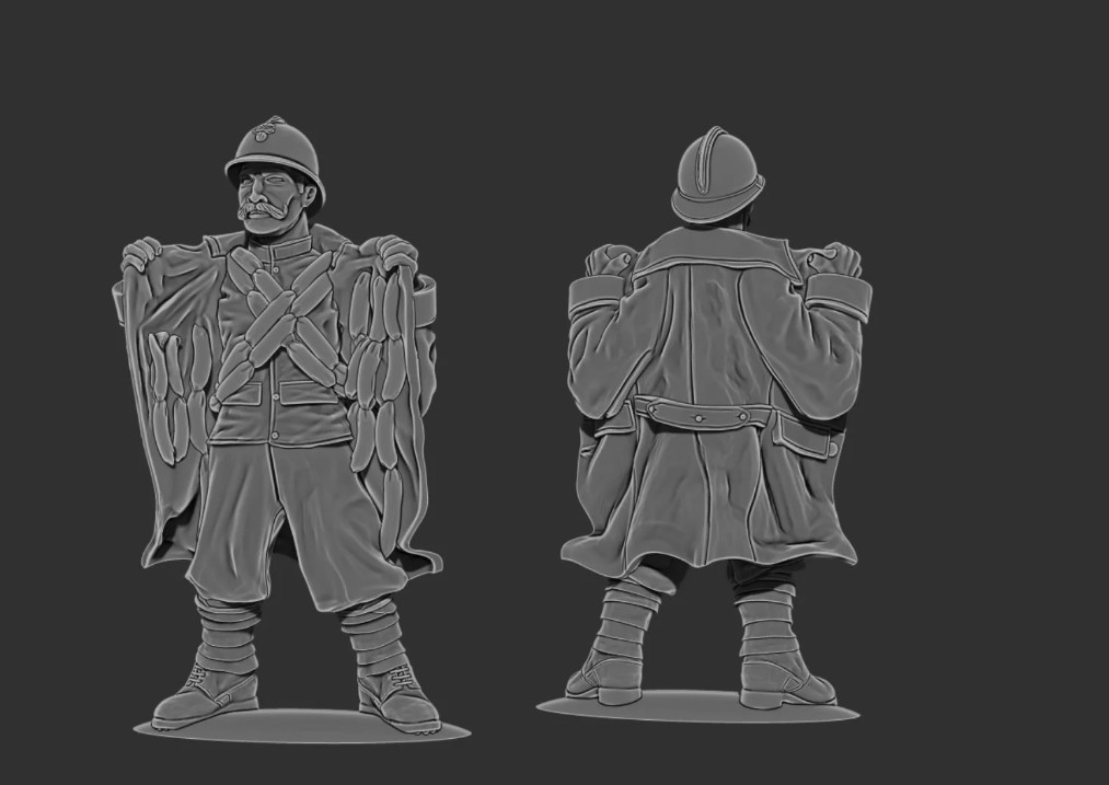 Miska Miniatures WW1 French The Wurst Guy World War I x1 Figure