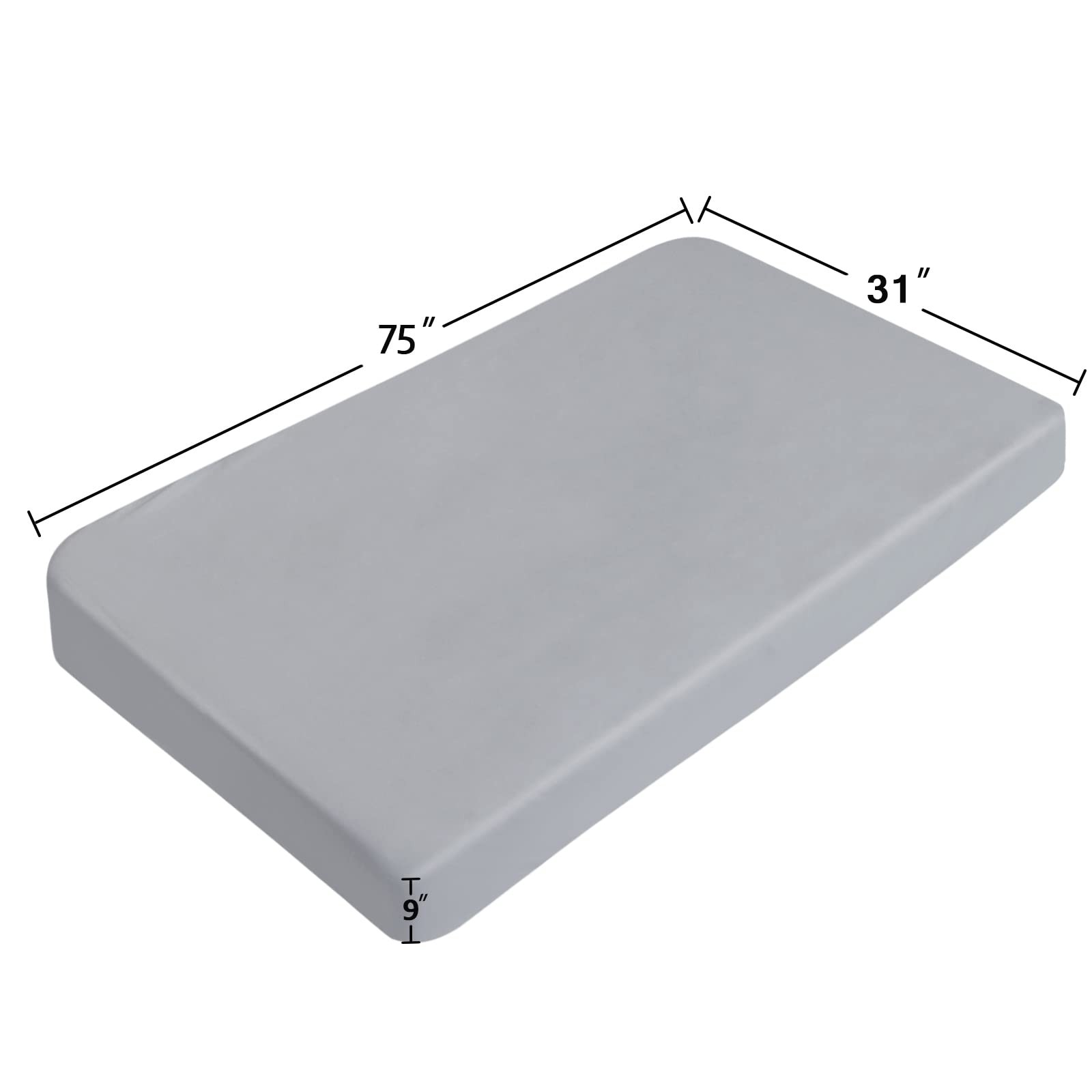 Cot Sheets 31" x 75", 2 Pack Cot Size Fitted with Narrow Twin/Camp Bunk/Rvs B...