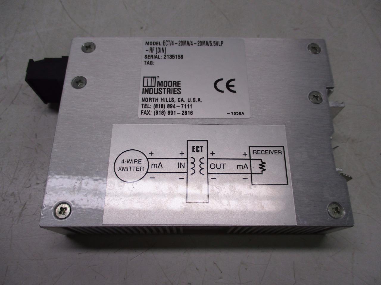 Moore ECT/4-20MA/4-20MA/5.5VLP Signal Isolator Converter NEW