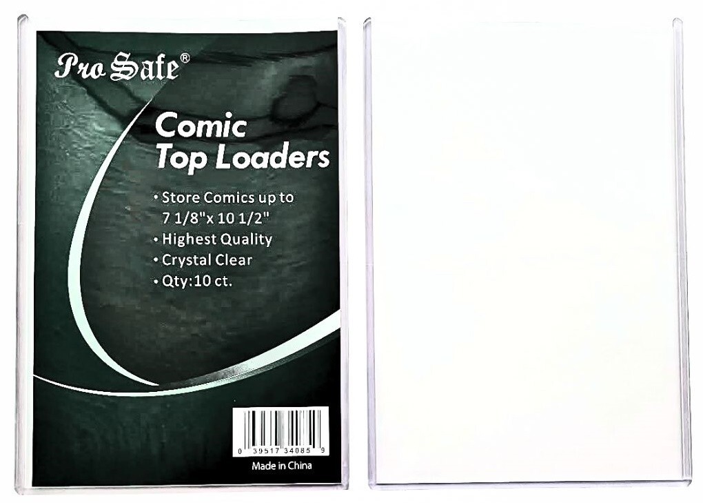 10 Regular Comic Book Top Loaders 7 1/8" x 10 1/2", 10 Comic Book Toploaders