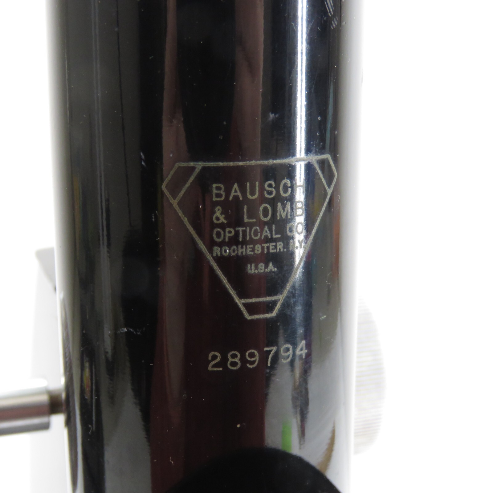 Vintage Black Bausch & Lomb Optical Co. #289794 Microscope