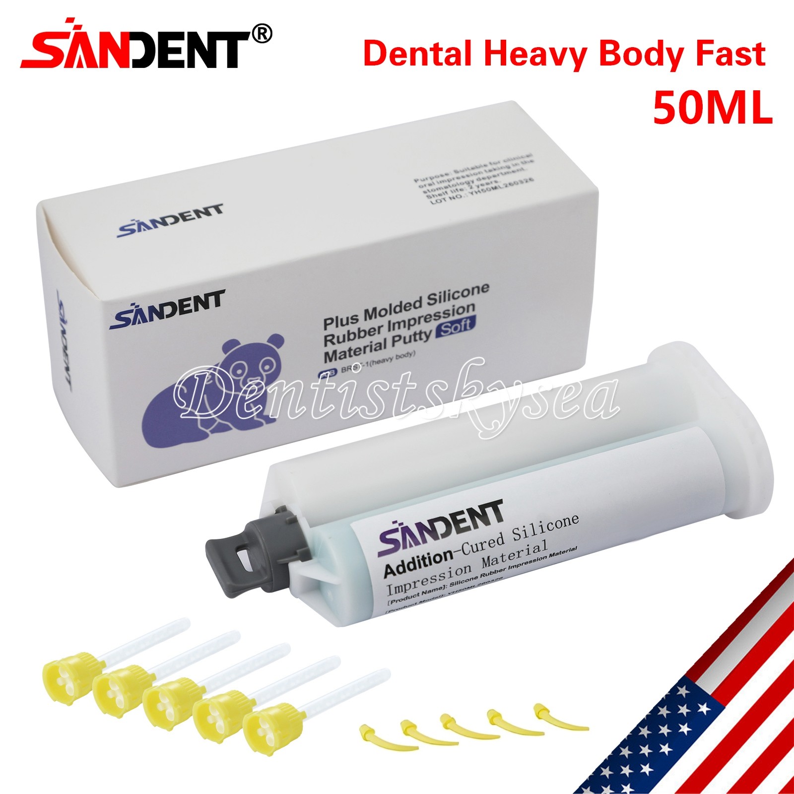 Dental Elastomeric Impression Putty Soft Silicone Material SANDENT