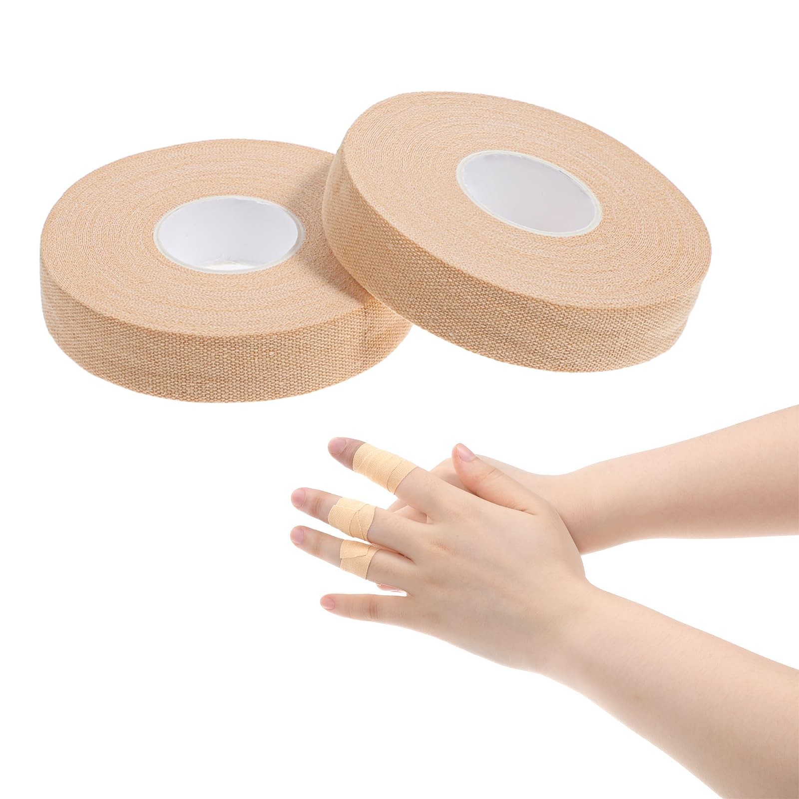 2 Rolls Finger Tape, Extra Strong Adhesive 0.6-Inch x 32-feet Athletic Tape f...