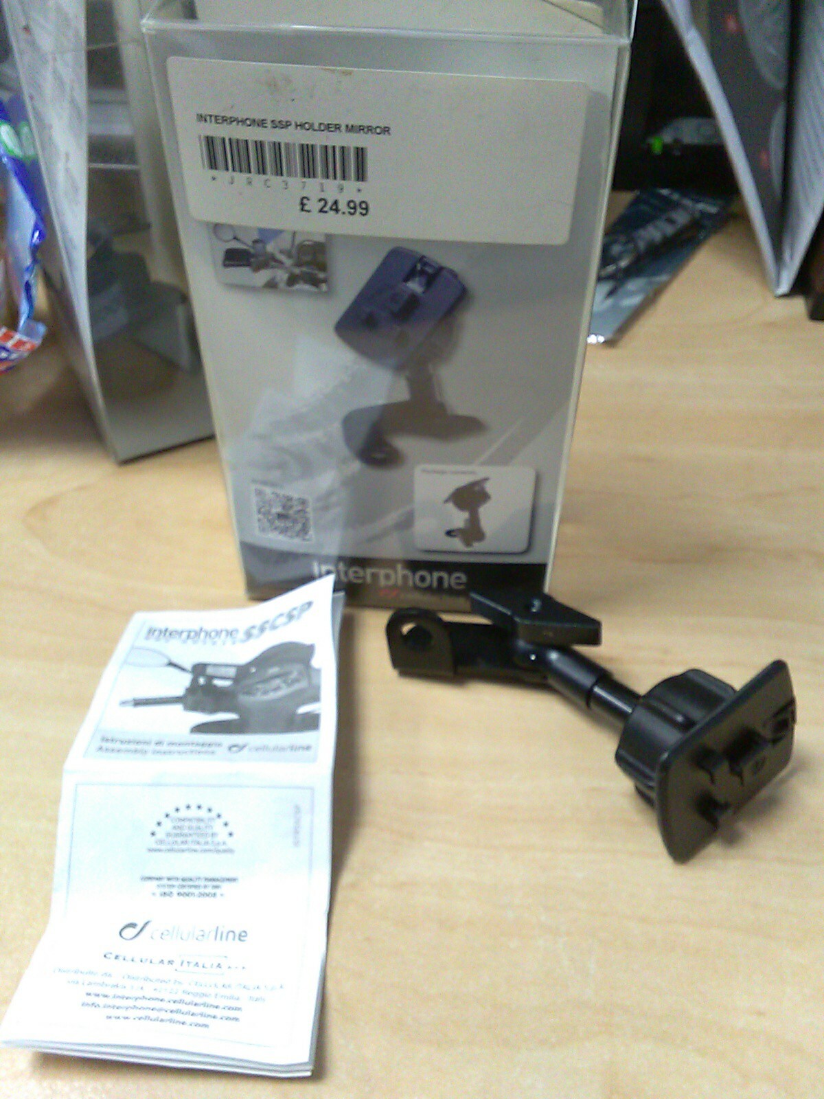 Motorcycle Interphone SSP Holder - Mirror