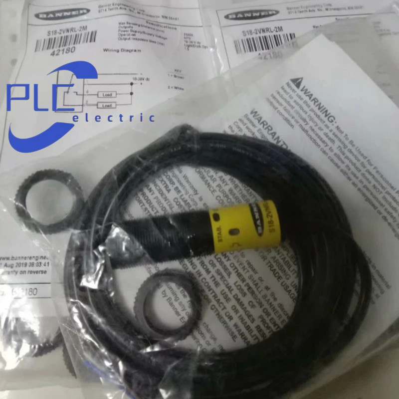 Banner S18-2VNRL-2M Photoelectric sensor switches brand new free shipping