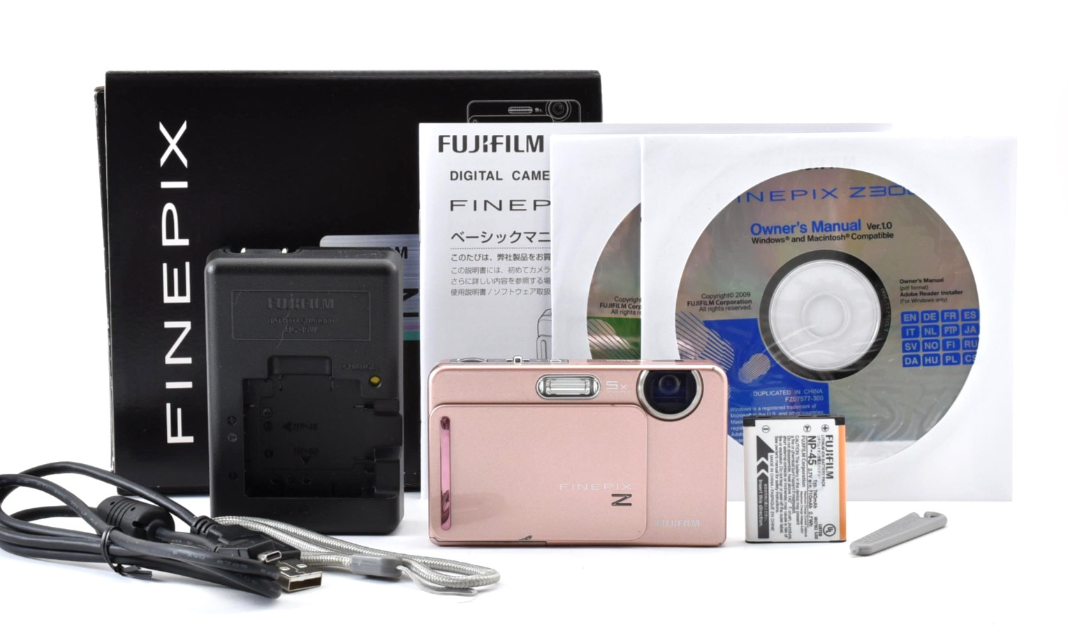 tested【NEAR MINT+++】FinePix Z300 Pink 10MP Compact Digital Camera from Japan