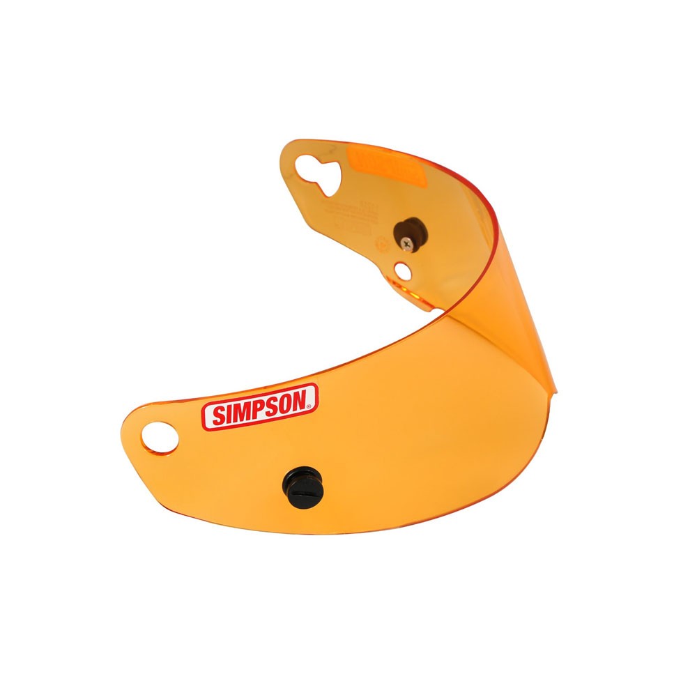 Simpson Helmet Shield 89403A; Bandit Amber Shield, Lexan .125 in.