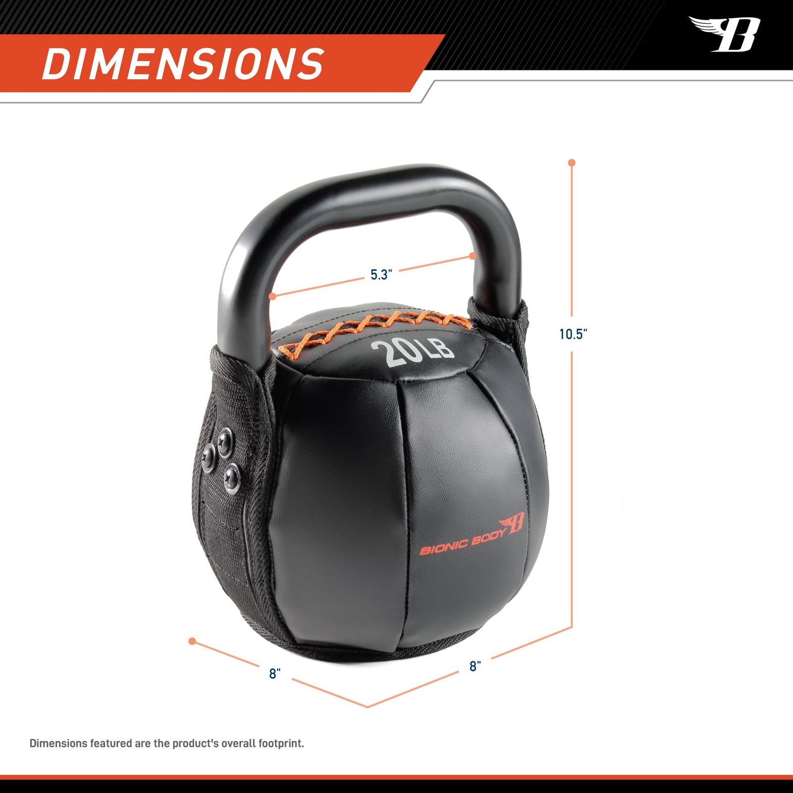 by Kim Lyons Soft Kettlebell 20 lb – Ergonomic Handle for Strength, Condition...