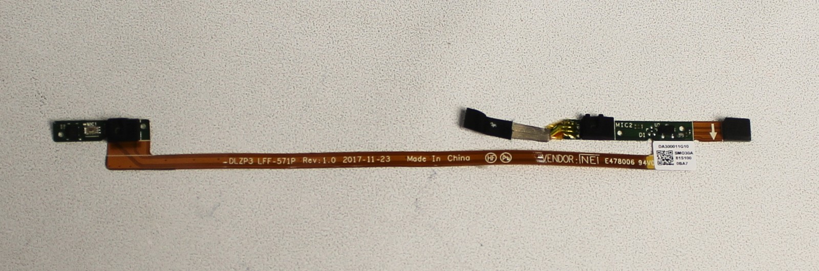5C10Q96510 Lenovo Dual Mic Fpc C81Cu Cable Yoga 730-15Ikb "GRADE A"