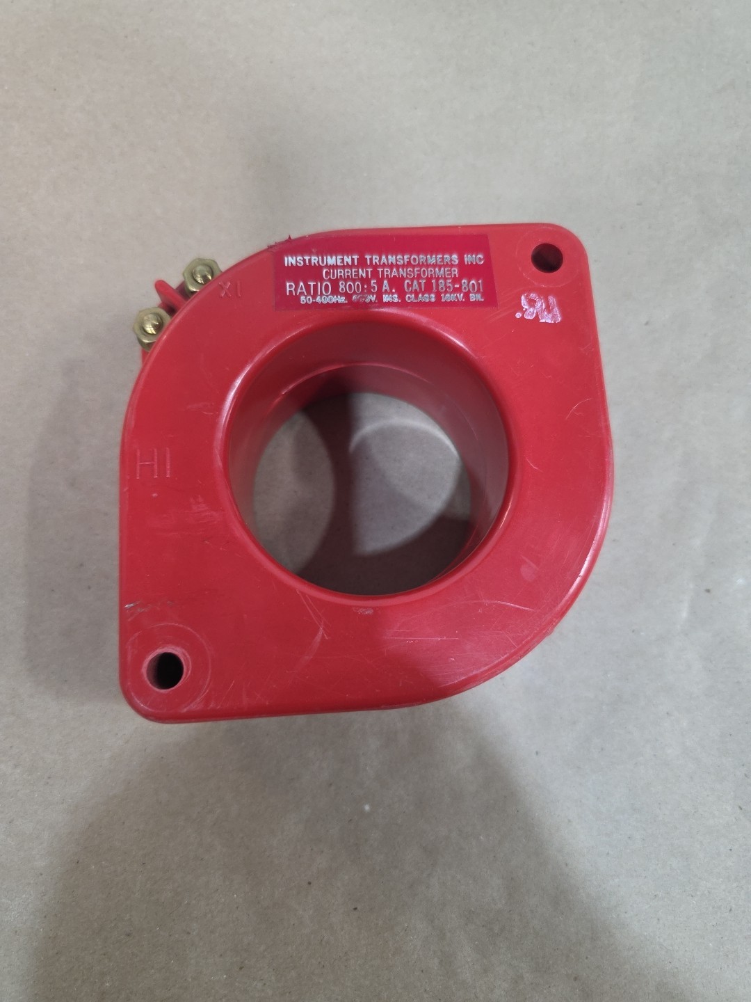 Instrument Transformers Cat 185-801 Ratio 800:5 Current Transformer Type 185