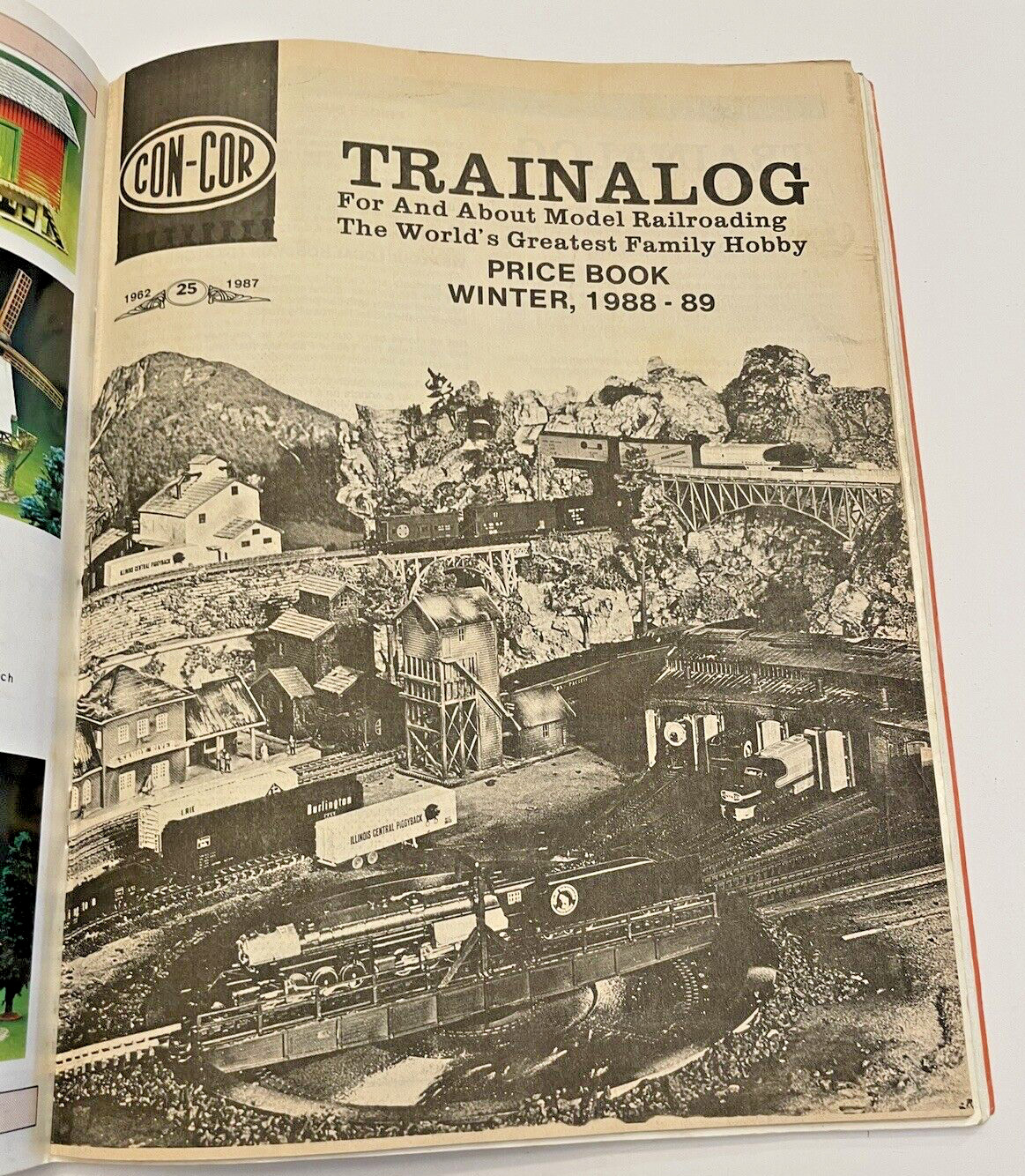 Catalog 1987 Trainalog Con-Cor Model Railroad Train Pricing 25th Anniversary
