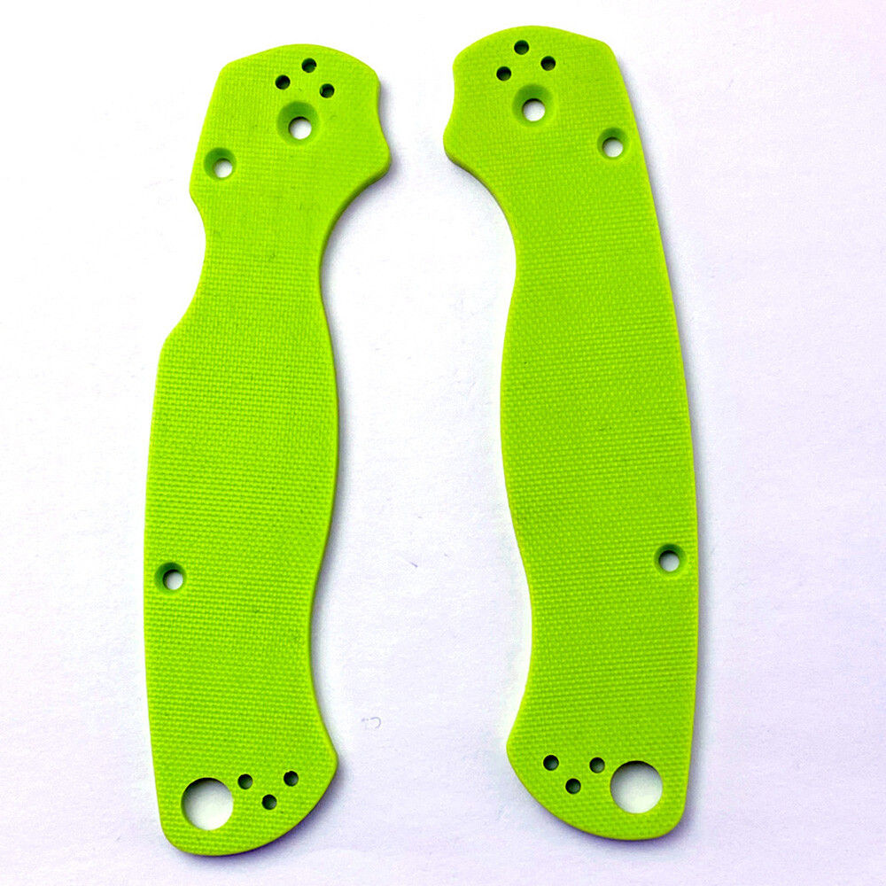 2PCS Custom G10 Handle Scales Patches For Spyderco Paramilitary 2 Green NEW USA