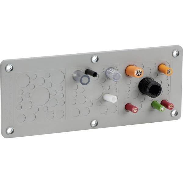 Icotek 43675001 KEL-DPZ-KL 72 Passacavo Ø (max.) 22 mm Lamiera dacciaio, Gomma