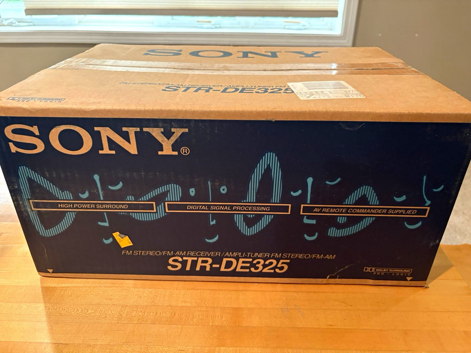 1990s Sony STR-DE325 2-Ch Stereo Receiver Dolby Pro Logic AM/FM Tuner SEALED