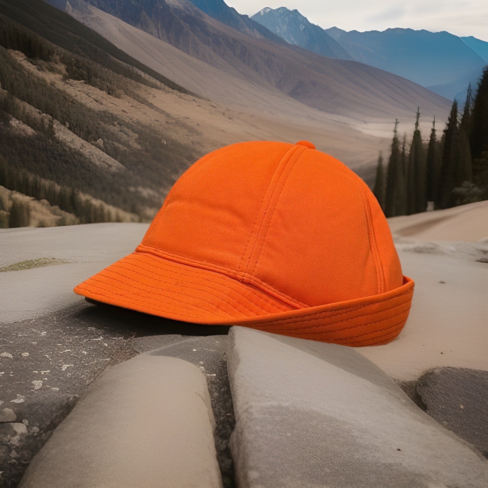 Young An Headwear Blaze Orange Ear Cover Hunting Cap Sz L Vintage Fedora Hat