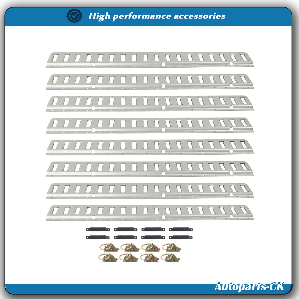 Universal 24 Pack 3' E Track Tie Down Rail System New For Trucks Trailers