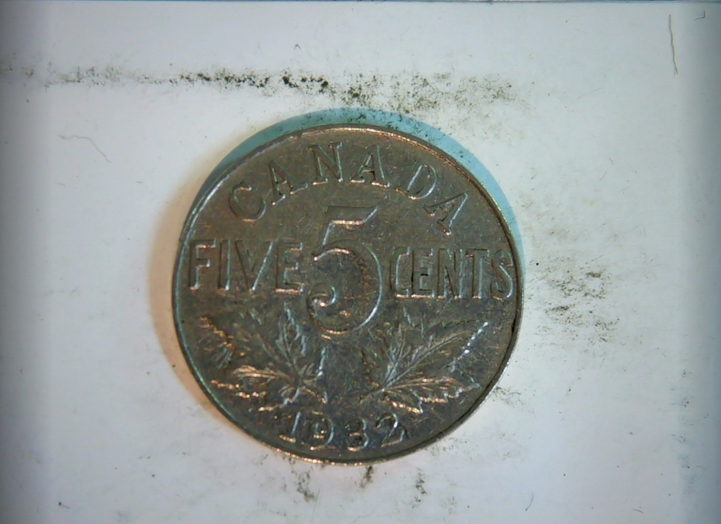 Canada 1932 5 Cents George V 5 Cents (Large ) Coin