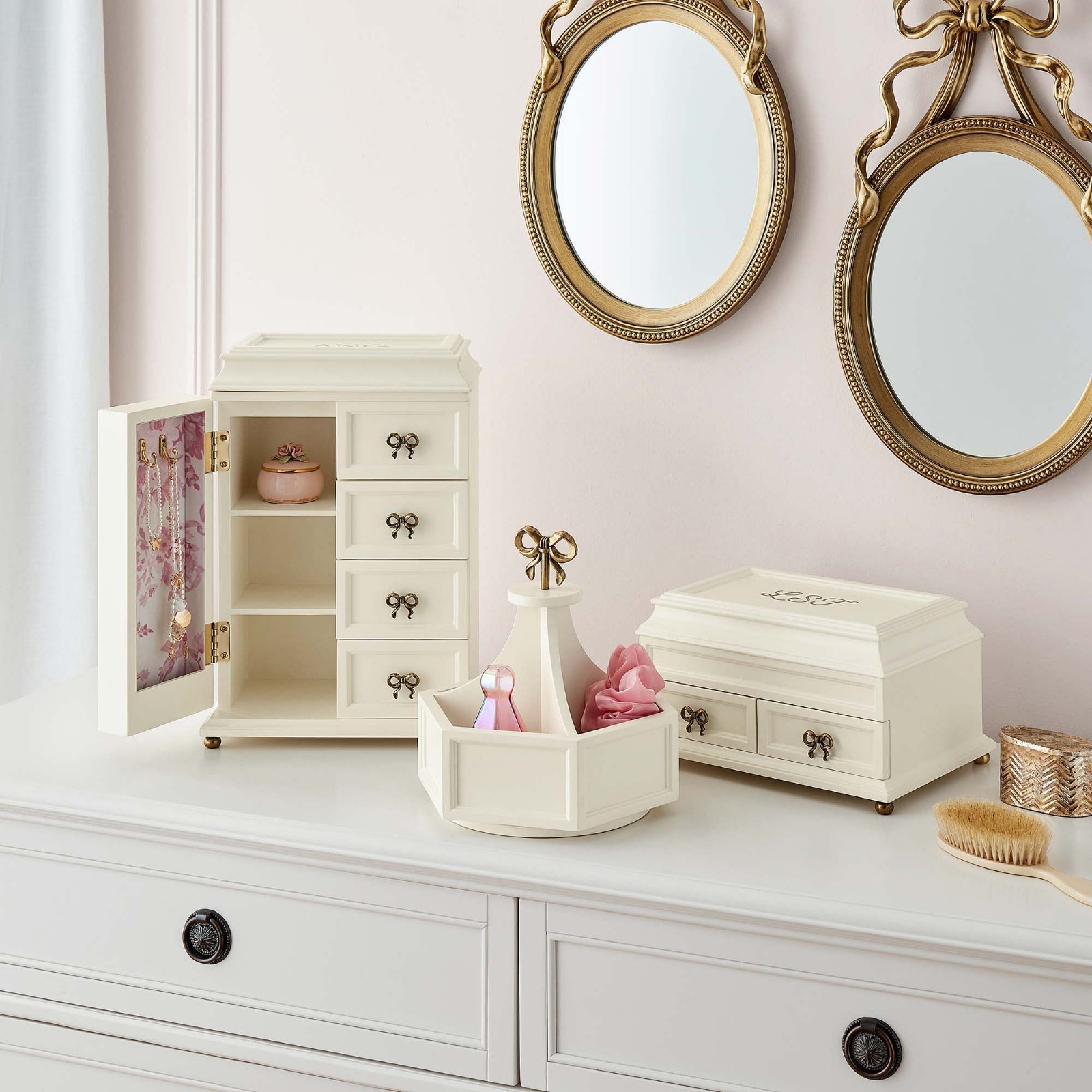 Potterybarn LoveShackFancy Desktop Spinning Organizer