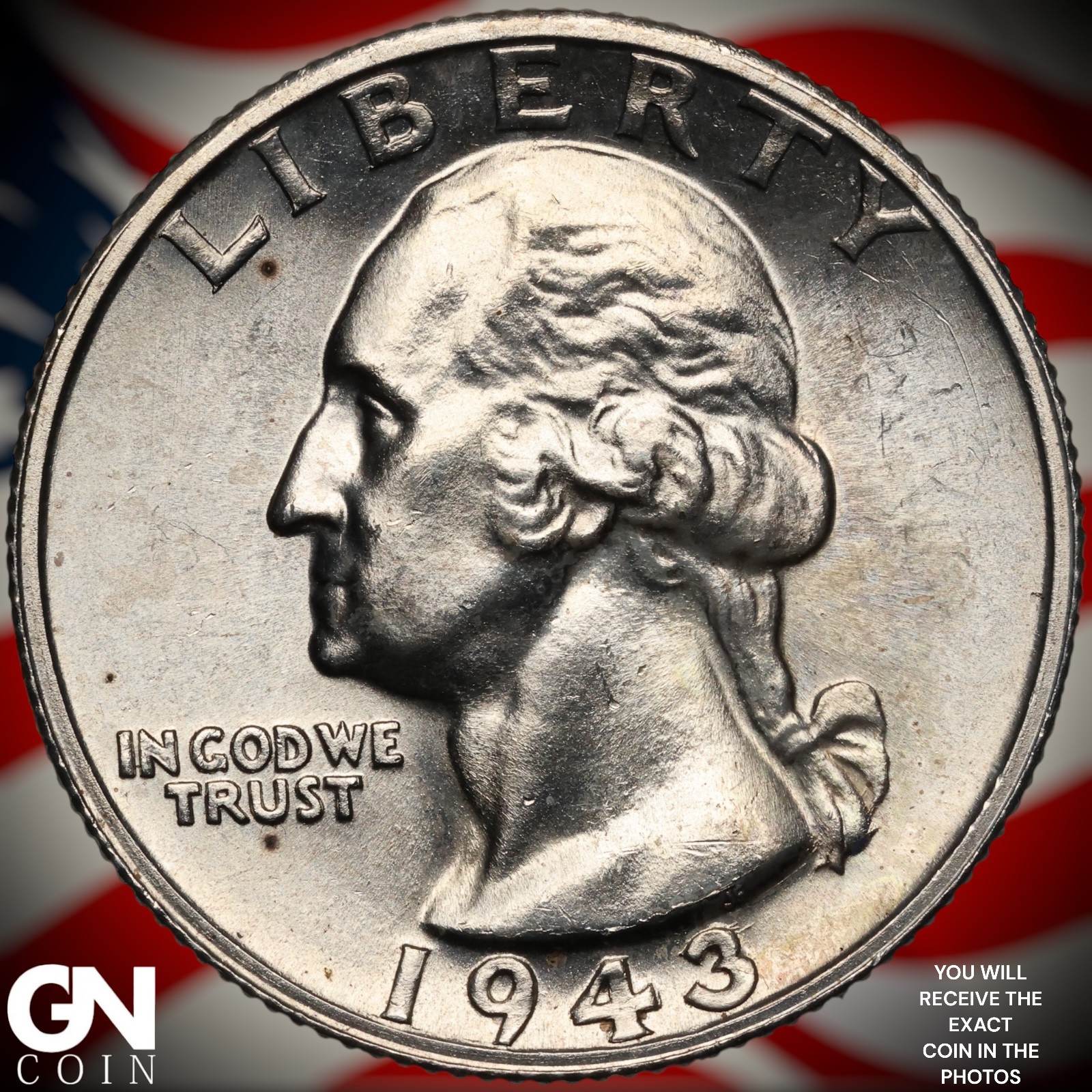 1943 S Washington Quarter B0210
