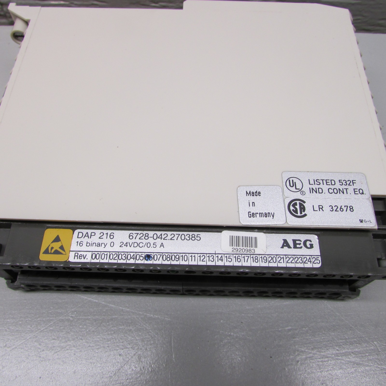 AEG Dep 216 6728-042244630 Output Module Lot of 6!
