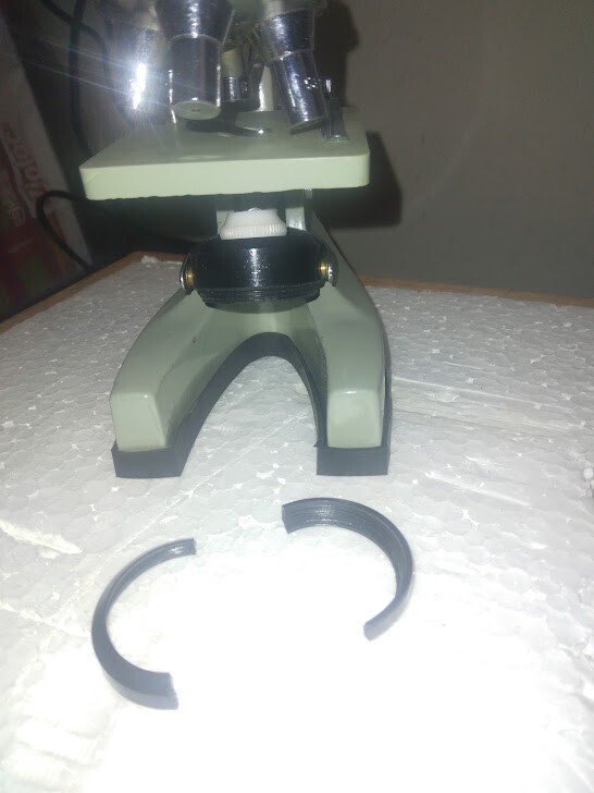 Small microscope kit with tools, slides, and case