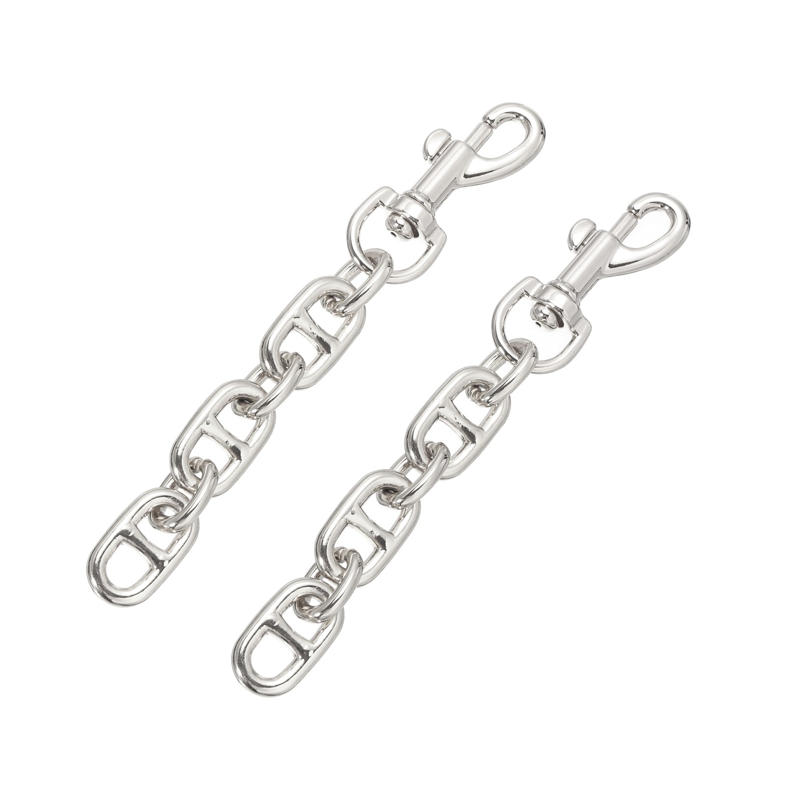 2Pcs 12cm/4.7" Alloy Purse Strap Extender Bag Chain for Handbag Clutch, Silver