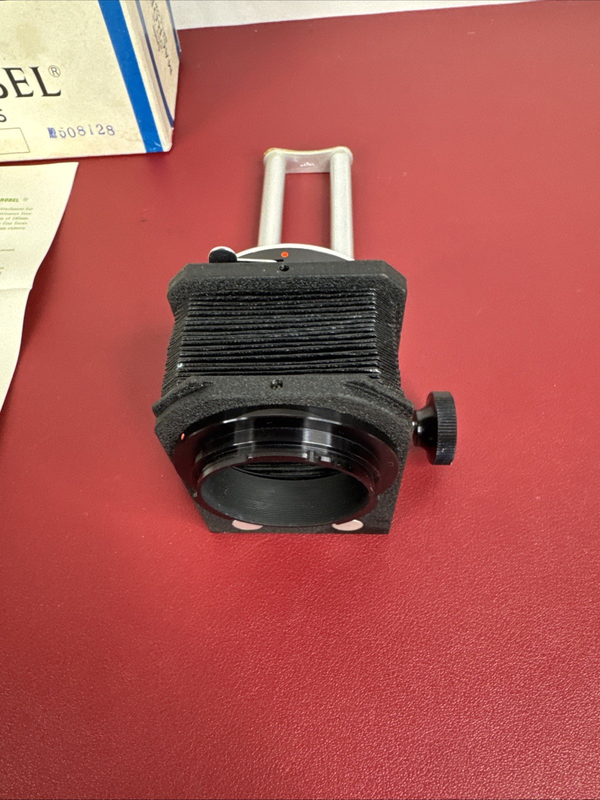 vintage Spiratone Rapid Rail Macrobel Bellows For Minolta, NIOB